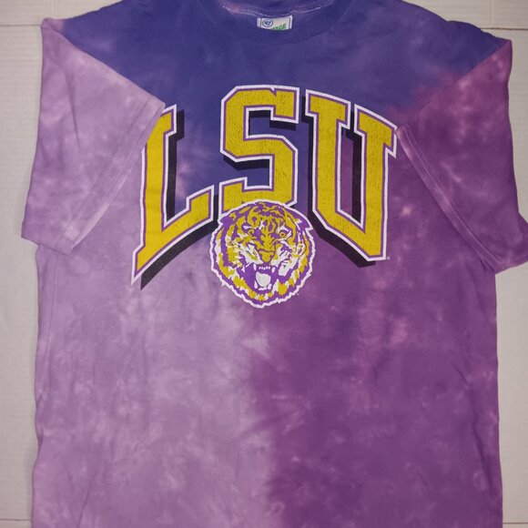 47 VINTAGE TUBULAR TIE-DYE LSU COLLEGE TEE - Picture 7 of 8